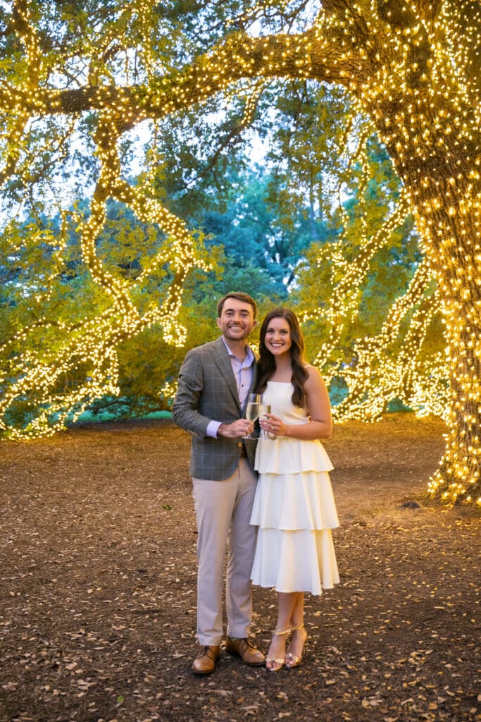 Engagement under the Houstonian Tree