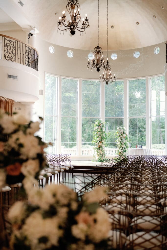 Ceremony location at The Springs Cypress wedding.