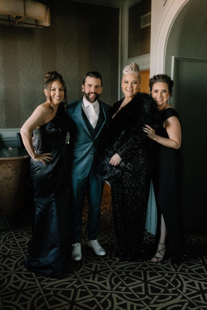 bold-winter-wedding-hot-pink-purple-wedding-fur-shaw-wedding-accessory-downtown-houston-wedding-sunset-coffee-building-wedding-venue-taylor-swift-wedding-AVP-ashleys-visions-productions-houston-wedding-planner-hotel-icon-wedding-guests-winter-attire