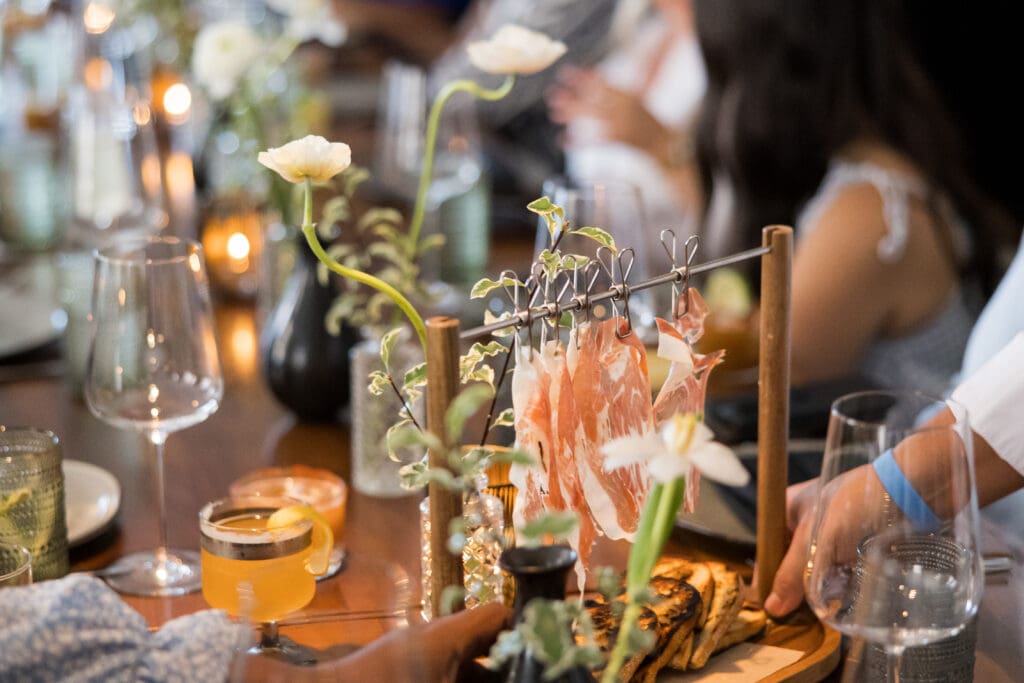 Toro-four-seasons-houston-private-event-black-and-green-florals